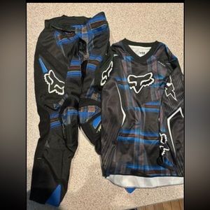 Youth dirt bike riding pants and shirt